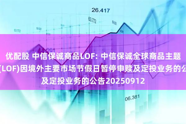 优配股 中信保诚商品LOF: 中信保诚全球商品主题证券投资基金(LOF)因境外主要市场节假日暂停申赎及定投业务的公告20250912