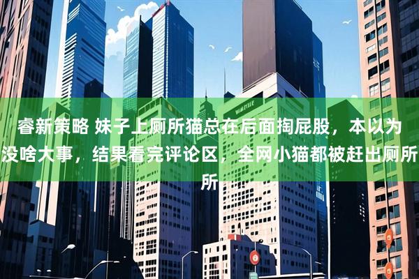 睿新策略 妹子上厕所猫总在后面掏屁股，本以为没啥大事，结果看完评论区，全网小猫都被赶出厕所