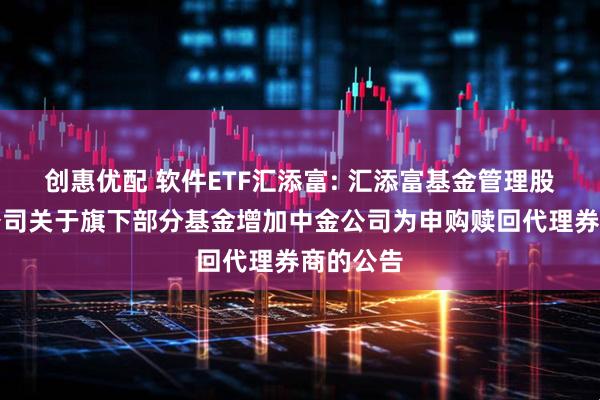 创惠优配 软件ETF汇添富: 汇添富基金管理股份有限公司关于旗下部分基金增加中金公司为申购赎回代理券商的公告